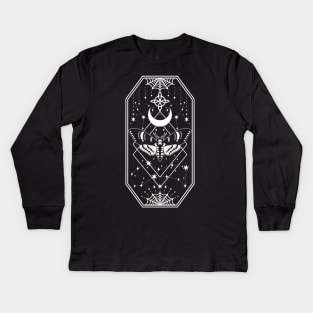 Celestial Moth Kids Long Sleeve T-Shirt